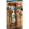 Image 4 : 6FT CORNER CURIO CABINET WITH MIRRORED BACK