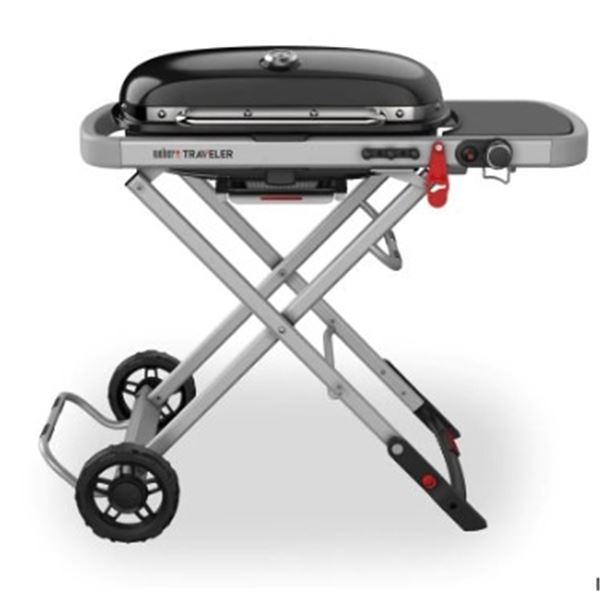 WEBER TRAVELLER PROPANE BBQ TESTED AND WORKING - RETAIL $499