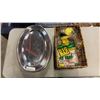 Image 1 : LOT OF NEW BIG BAG FLY TRAPS, AND 14 STAINLESS SERVING PLATTERS
