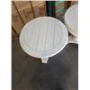 Image 3 : PAIR OF ROUND ASHLEY NIGHT TABLES