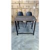 Image 1 : SMALL BLACK DESK WITH 2 CHAIRS