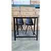 Image 2 : SMALL BLACK DESK WITH 2 CHAIRS