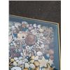 Image 14 : VINTAGE SHADOW BOX HALL TABLE, WITH SHELL DECOR, GLASS NEEDS TO BE REPLACED