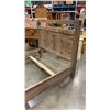 Image 2 : WOODWORKS "HARTLEY BAY" QUEEN SIZE BEDFRAME  - CANADIAN BUILT, WEATHERED GREY STAIN , EXCELLENT COND