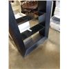 Image 2 : BLACK FINISH SOLID WOOD MODERN DISPLAY SHELF, WITH 3 SMOKED BLACK GLASS DISPLAYS, CAN BE ILLUMINATED