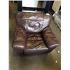 Image 2 : BROWN LEATHER ARM CHAIR