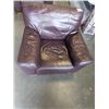 Image 2 : BROWN LEATHER ARM CHAIR