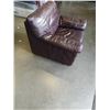 Image 3 : BROWN LEATHER ARM CHAIR