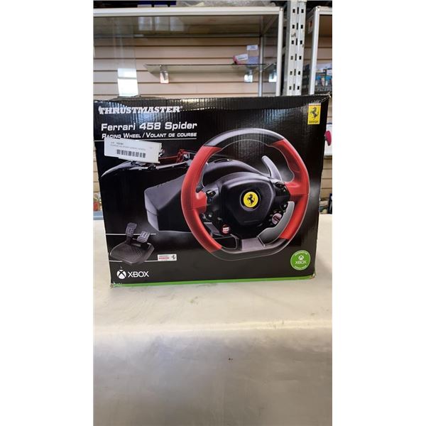 FERRARI 458 SPIDER GAMING WHEEL TESTED AND WORKING - RETAIL $169