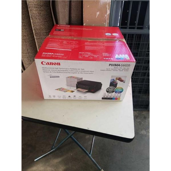 PIXMA G6020 WIRELESS MEGATANK PRINTER TESTED AND WORKING - RETAIL $399