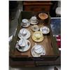 Image 1 : 6 CHINA CUPS AND SAUCERS WITH CHINA BOWL ANS STAND