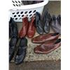 Image 3 : BASKET OF LADIES AND MENS LEATHER DRESS SHOES, MENS JONES NEW YORK SUIT, AND 3 PAIRS DESIGNER EYE GL