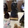 Image 4 : OWL TROPHY, OWL FIGURINE, AND ASSORTED VINTAGE AND ANTIQUE FIGURINES