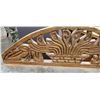 Image 2 : SOLID PINE REPRODUCTION HAND CARVED STORAGE BENCH