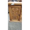 Image 10 : REPRODUCTION PINE HAND CARVED DRESSER WITH MIRROR