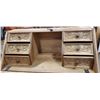 Image 10 : REPRODUCTION PINE HAND CARVED DROP FRONT DESK