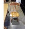 Image 2 : DINING TABLE WITH LEAF AND 4 PRESSBACK CHAIRS