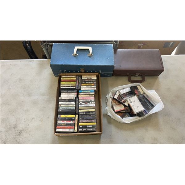 LOT OF 8 TRACKS AND CASSETTES