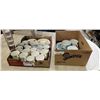 Image 1 : LOT OF ASSORTED CHINA CUPS, BOWLS, SAUCERS ETC AND 8PC MCM MADE IN JAPAN SOUP SET