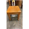 Image 2 : OAK ENDTABLE, BAR STOOL AND 2 PAINTED JEWELLERY BOXES