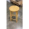 Image 3 : OAK ENDTABLE, BAR STOOL AND 2 PAINTED JEWELLERY BOXES