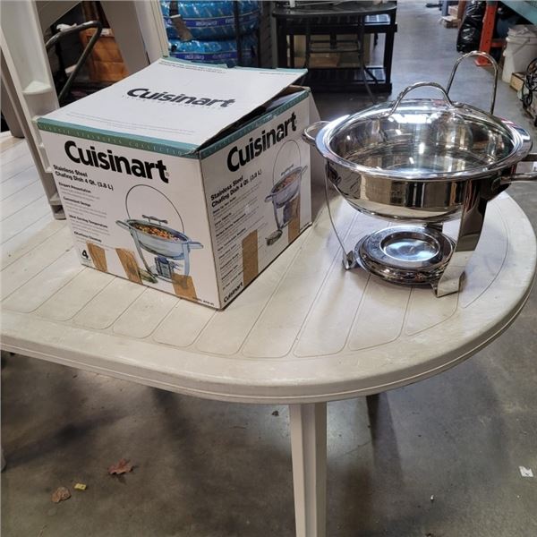 CUISINART STAINLESS 4QT CHAFING DISH