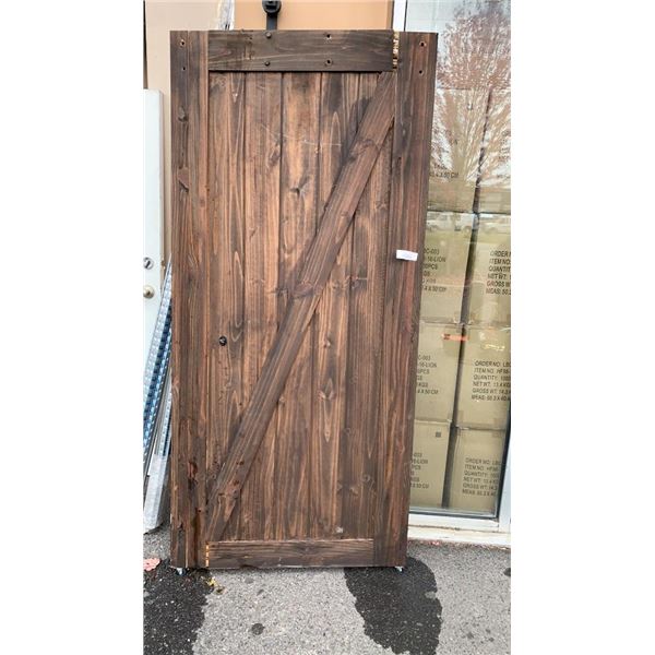 39 INCH STAIN BARN DOOR - AS FOUND