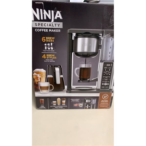 NINJA SPECIALTY MULTI USE COFFEE MAKER AND MILK FROTHER - RETAIL $229