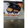 Image 2 : NINJA 2 BASKET AIR FRYER TESTED AND WORKING - RETAIL $188