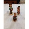 Image 1 : 3 ANTIQUE W. GERMAN GOEBEL HUMMEL FIGURINES  ALL ARE STAMPED, NO CHIPS OR CRACKS