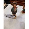 Image 2 : 3 ANTIQUE W. GERMAN GOEBEL HUMMEL FIGURINES  ALL ARE STAMPED, NO CHIPS OR CRACKS