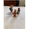 Image 1 : 3 ANTIQUE W. GERMAN GOEBEL HUMMEL FIGURINES  ALL ARE STAMPED, NO CHIPS OR CRACKS