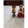 Image 2 : 3 ANTIQUE W. GERMAN GOEBEL HUMMEL FIGURINES  ALL ARE STAMPED, NO CHIPS OR CRACKS