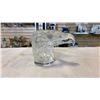 Image 3 : SIGNED HEAVY GLASS EAGLE HEAD, AND ART NOUVEAU STYLE FIGURES