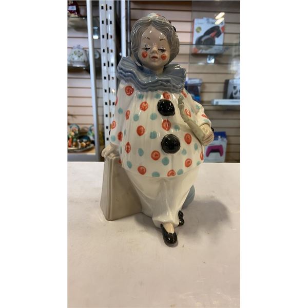 TENGRA  MADE IN SPAIN 'CLOWN' PORCELAIN FIGURINE 10 INCH TALL