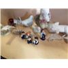 Image 3 : LOT OF ASSORTED COLLECTIBLES, FIGURINES, CAT PERCHED, SMALL BUD VASES ETC