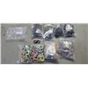 Image 1 : 7 BAGS OF NEW COLORED KEYRINGS AND DOUBLE ENDED CLIPS RETAIL $150