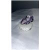 Image 2 : LOT OF PRECIOUS STONES INCLUDING AMETHYST CHEVRON, AGATE, AND SHUNGHITE