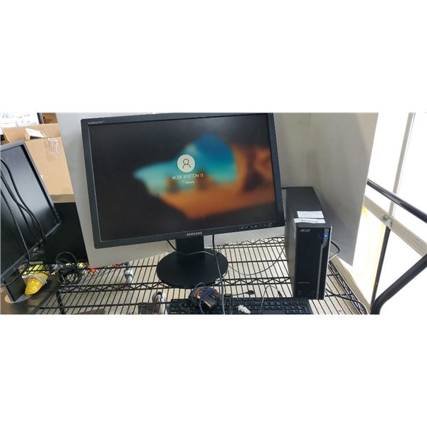 ACER VERIZON 6TH GEN I3 TOWER WITH WINDOWS 10 UPDATES, NO PASSWORD 4 GB DDR3 RAM, 500GB HDD