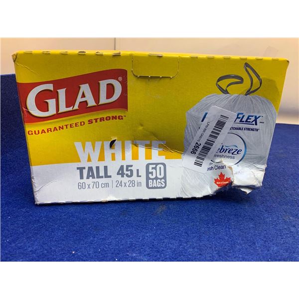 Glad White Tall Bags with Febreze (50ct x 45L)