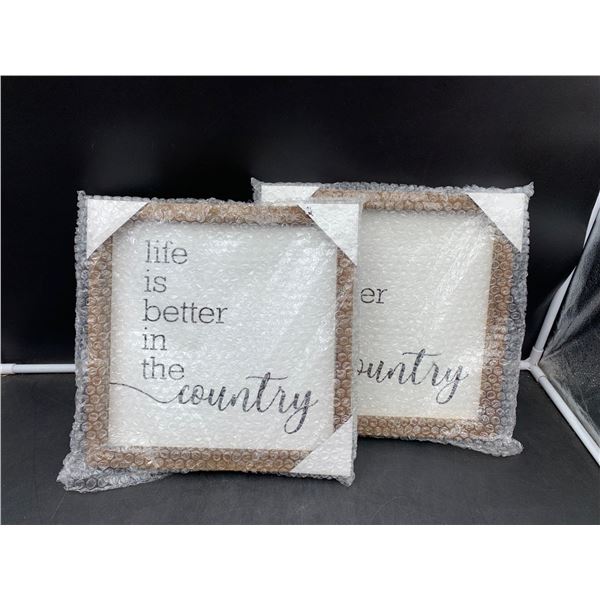 Life is Better in the Country Wall Art (2ct)