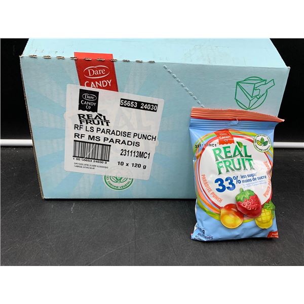Real Fruit Gummy Candy (10 x 120g) Paradise Punch
