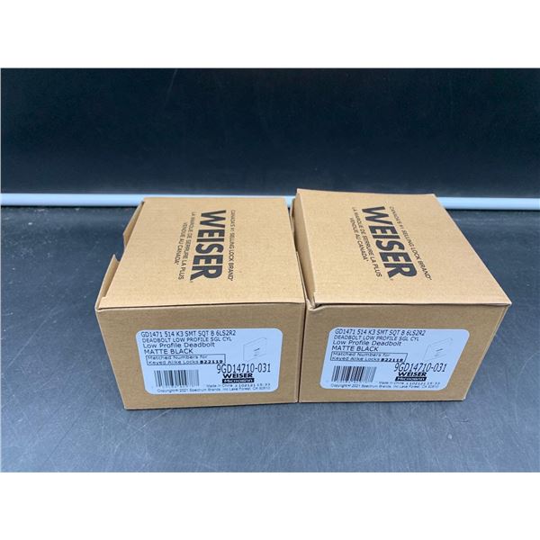 Weiser Deadbolt Low Profile (2ct)