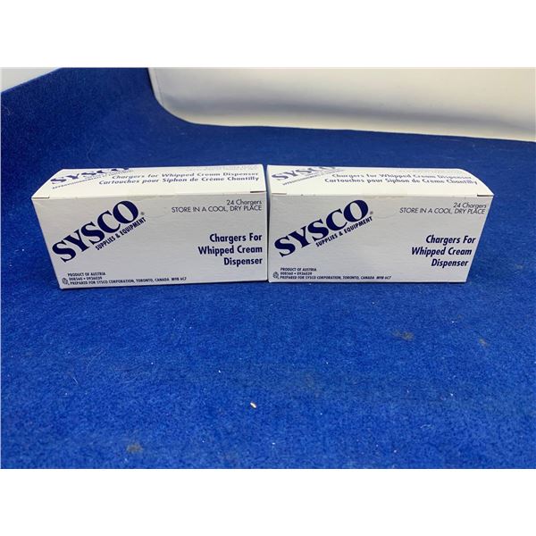 Sysco Chargers for Whipped Cream Dispenser (2 x 24)