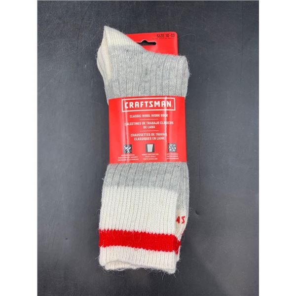 Craftsman Classic Wool Work Socks (3pairs) Size 10-13