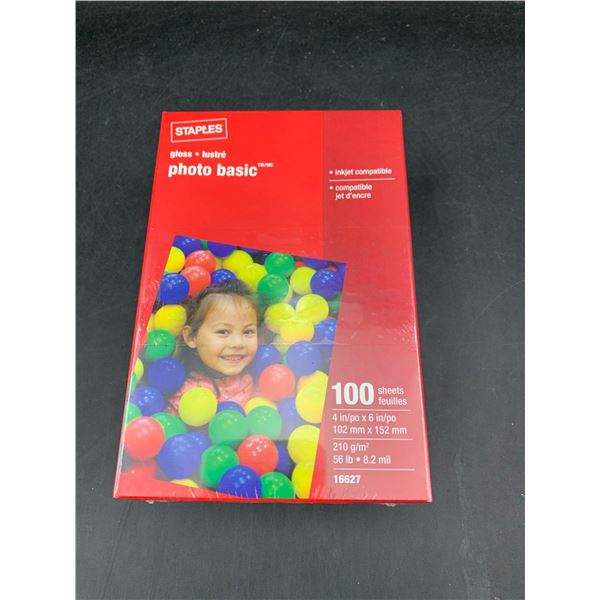 Staples Gloss Photo Basic Sheets (100ct)