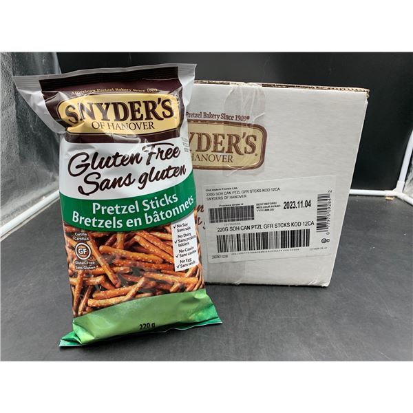 Syders Gluten Free Pretzel Sticks (12 x 220g)