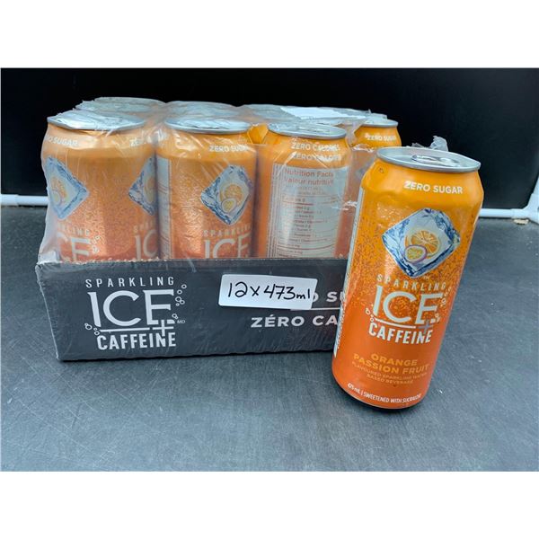 Sparkling Ice Caffeine Zero Sugar (12 x 473ml) Orange Passion Fruit