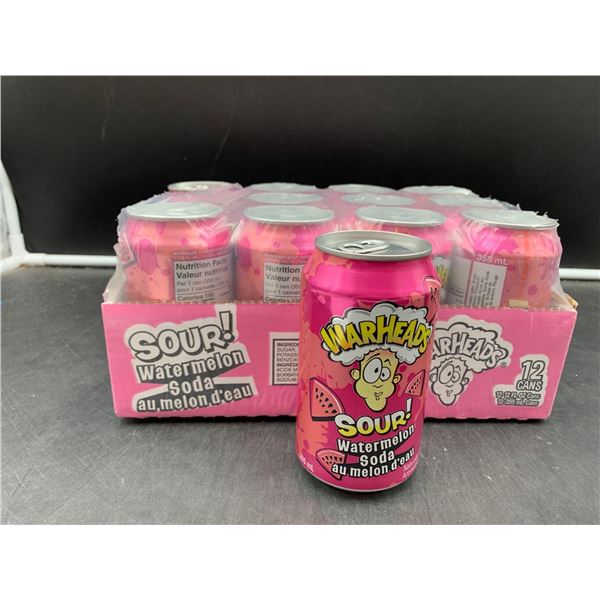 Warheads Sour Watermelon Soda (12 x 355ml)