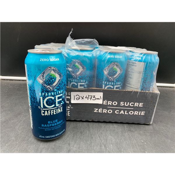Sparkling Ice Caffeine Zero Sugar Beverage-Blue Raspberry (12 x 473ml)